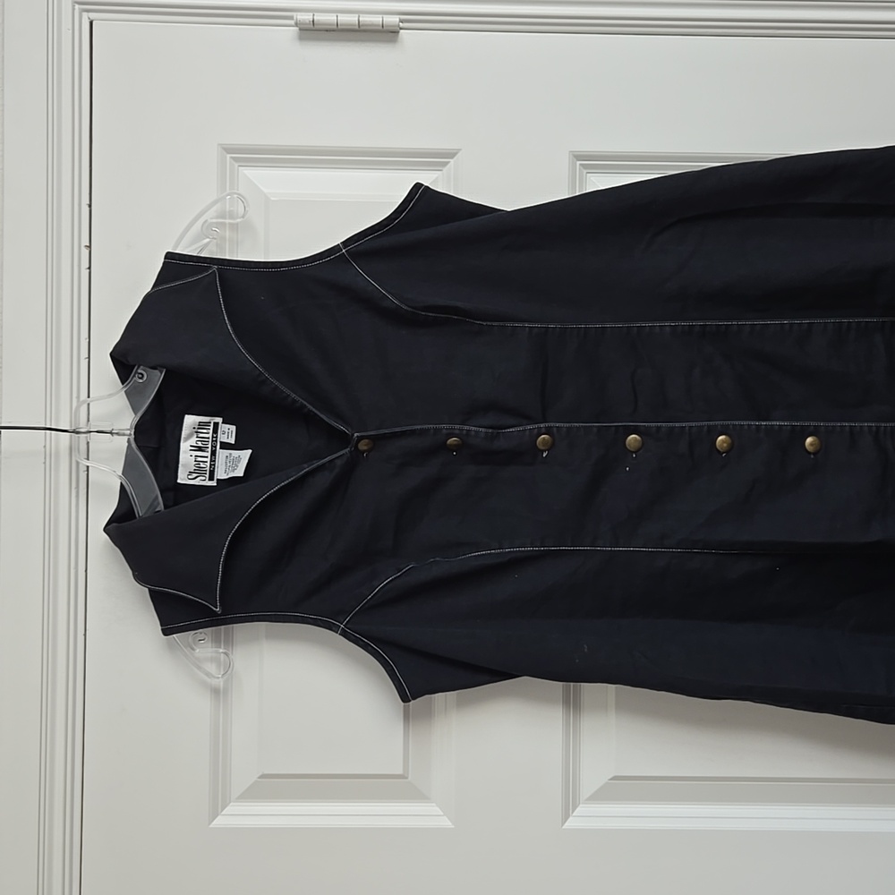 Vintage Sheri Martin sleeveless dress button down